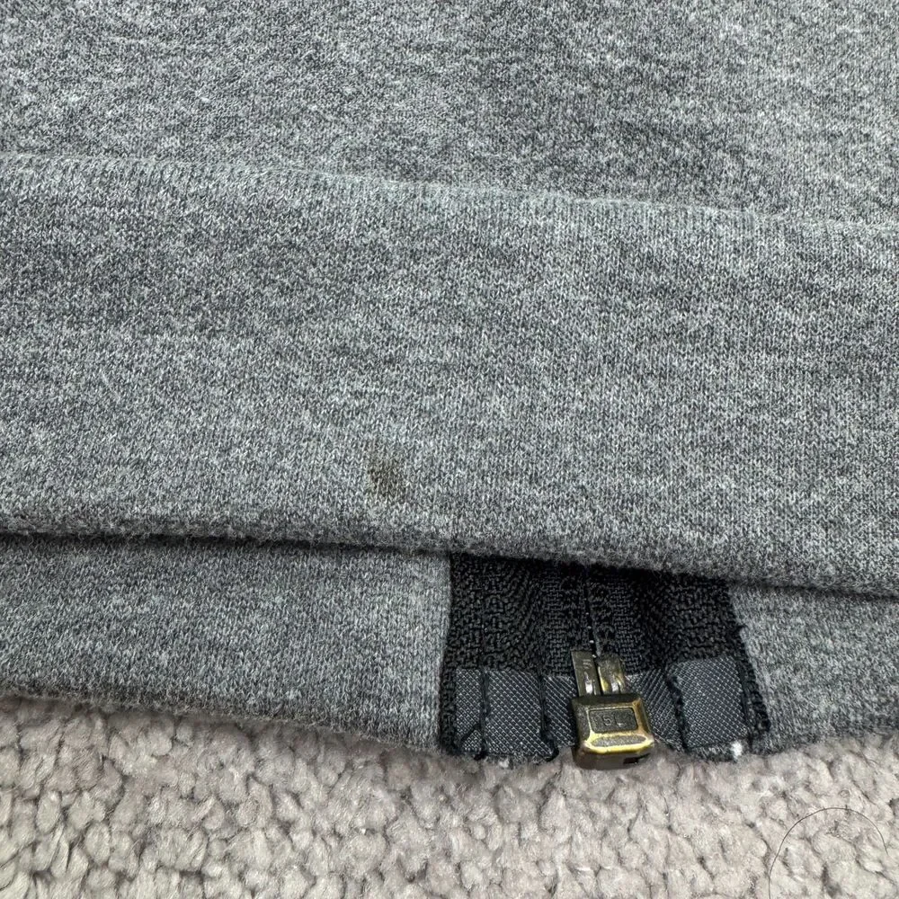 Nike Dri-Fit Full Zip Hoodie Sweatshirt Mens Large Dark Gray Pockets Swoosh Logo